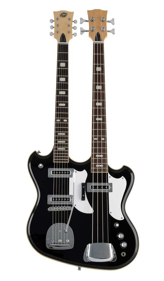 Eastwood Guitars Eastwood Doubleneck 4/6 Sunburst #color_black