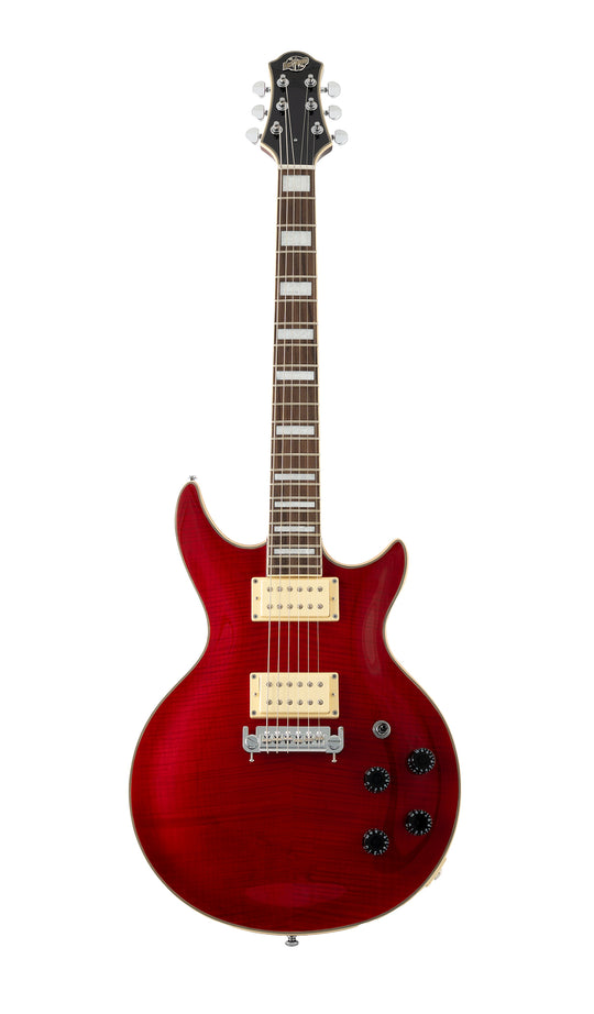 Eastwood Guitars Eastwood GP Black #color_dark-flamed-cherry