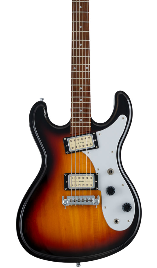 Hi-Flier™ 'Lo-Flier' Baritone Electric Guitar #color_sunburst-rose