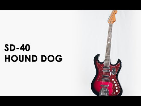 Eastwood Guitars SD40 HoundDog Redburst #color_redburst