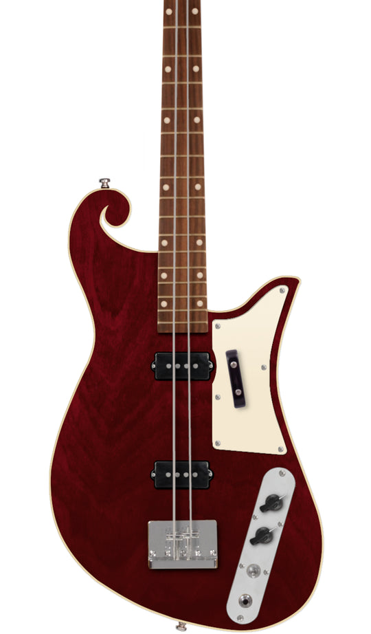 Eastwood Guitars "The Sandman" 2-String Bass #color_walnut