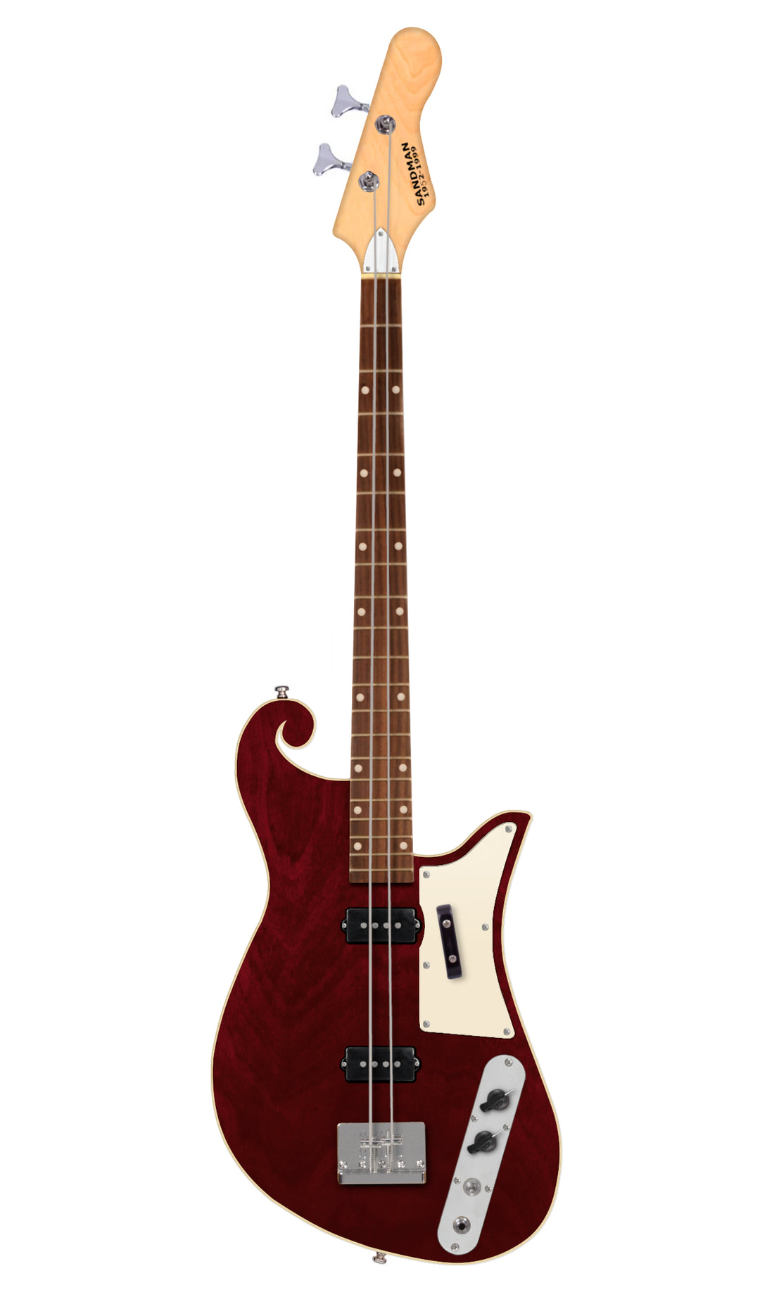 Eastwood Guitars "The Sandman" 2-String Bass #color_walnut