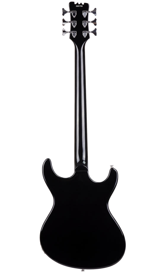 Eastwood Guitars Sidejack Bass VI Black #color_black